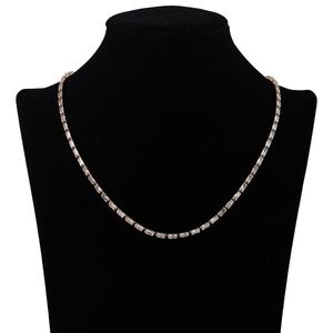 Cadenas de tenis de acero inoxidable chapadas en oro, regalos de moda para mujer con logo, gargantilla al por mayor - Product Image 5