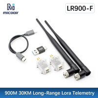 Radio de télémétrie LoRa Micoair 900 MHz, portée 30 km, pour drones et robotique, module de transmission de données LR900-F ABS Pixhawk/Ardupilot/PX4