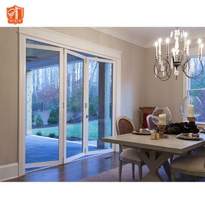 <span class=keywords><strong>Porte</strong></span> accordéon moderne en aluminium à double vitrage, grande <span class=keywords><strong>porte</strong></span> pliante extérieure pour entrée principale ou patio - Product Image 4