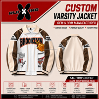 Fabricante de Ropa Urbana para Hombre, OEM/ODM, Chaqueta de Béisbol Casual para Hombre, Chaqueta Varsity de Invierno con Bloques de Color para Hombre