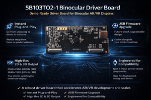 Carte de commande Type-C Plug-and-Play TDO 5B0103T02-1 |   Commutateur 2D/3D pour ajuster la luminosité/le volume, micro <span class=keywords><strong>OLED</strong></span> de 1,03 pouce - Product Image 2
