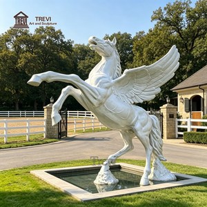 Estatua <span class=keywords><strong>de</strong></span> <span class=keywords><strong>Pegaso</strong></span> <span class=keywords><strong>de</strong></span> Bronce Grande Personalizada TREVI, <span class=keywords><strong>Escultura</strong></span> <span class=keywords><strong>de</strong></span> Caballo Alado <span class=keywords><strong>de</strong></span> Metal Antiguo Hecha a Mano para Parques y Paisajes Urbanos - Product Image 1
