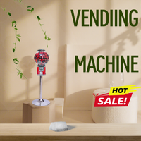 Distributeur automatique de bonbons/jouets en acier inoxydable Niudele, système de paiement par jetons, capacité de 400-500 pièces, utilisation facile, haute performance