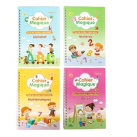 Cahier d'Écriture 3D SANK Réutilisable, Livre Magique de Calligraphie pour Enfants, Carnet Éducatif