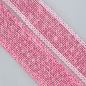 Ruban en tissu imitation lin à bords ondulés pour couture, idéal pour emballage cadeau DIY, décoration de mariage papillon, <span class=keywords><strong>bobine</strong></span> - Product Image 3