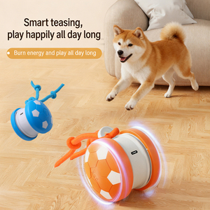 ของเล่นลูกบอลอัจฉริยะสำหรับสุนัขและแมว แบบกลิ้งอัตโนมัติ ชาร์จไฟได้ ใช้งานในบ้าน ทนทานต่อการกัด ช่วยคลายความเบื่อหน่าย - Product Image 2