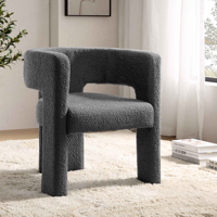 Chaises de salle à manger de luxe modernes en velours bouclé, meubles d'appoint en bois pour salons contemporains
