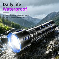 Senter Aluminium Alloy Putih XTE 365 UV Light, Dapat Diisi Ulang, Tahan Air, untuk Kegiatan Luar Ruangan, Deteksi Urine Hewan Peliharaan, dan Deteksi Mata Uang