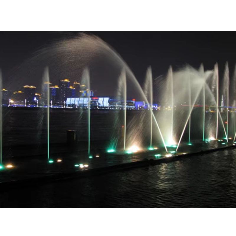 Custom Factory Direct Sales Large Scenic LED Light Music Fountain Equipment Outdoor Scenic Garden Spots Hot Lake Full Stainless