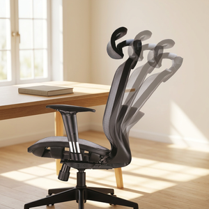 Ergonomic Mesh Commercial Office <b>Chair</b> Adjustable Armrest Built-In Headrest Swivel Modern Design - Product Image 1