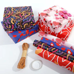 Wholesale 80g <b>Birthday</b> Art <b>Paper</b> 43*300cm Gift Luxury Custom Packaging <b>Wrapping</b> <b>Paper</b> Roll - Product Image 1
