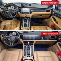 PINDUN OEM Double écran Macan 2014-2017 Affichage intérieur du passager Console de voiture Radio de voiture DVR Navigation GPS Multimédia Android 13