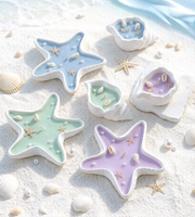 Vela Aromática LANJO Exclusiva con Aroma a Concha y Estrella de Mar, Vela de Aromaterapia con Temática Oceánica para Decoración de Dormitorios y Creación de Atmósfera