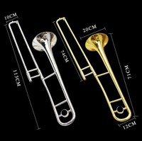 High Grade Trombone Gold Brass Bell Musical Instrument in China