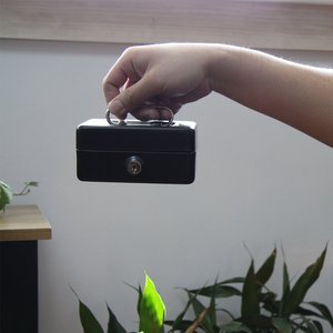 Khay Đựng Tiền Có Thể Tháo Rời 125*95*60Mm Khay Đựng Tiền Xu An Toàn Bằng Kim Loại Nhỏ Hộp Đựng Tiền Có Khóa - Product Image 6