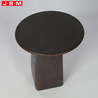 Table basse ronde en bois massif, simple et luxueuse, pour salon, moderne, hauteur 48 cm