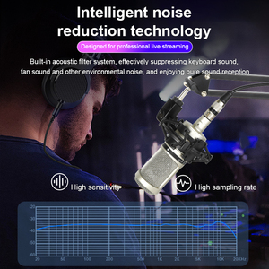 AT2020 48V Xlr Ghi Âm Chuyên Nghiệp <span class=keywords><strong>Mic</strong></span> Với Sốc Núi Phát Trực Tiếp Âm Nhạc Ghi Âm Thiết Bị Phòng Thu Condenser Microphone - Product Image 6