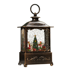 Dropshipping Shopify Christmas Santa Snowman <b>Tree</b> Music Box Snow Globe Night <b>Light</b> Figurine Birthday Gift Decor - Product Image 1