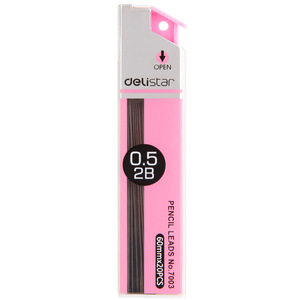 Deli Mechanical Pencil Leads 0.7mm 2B Student Drawing <b>Refill</b> 20 Pieces - Product Image 3