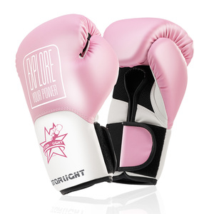<span class=keywords><strong>Guantes</strong></span> de <span class=keywords><strong>boxeo</strong></span> de cuero PU Logotipo personalizado Nuevo diseño <span class=keywords><strong>Guantes</strong></span> de <span class=keywords><strong>boxeo</strong></span> <span class=keywords><strong>Chica</strong></span> Rosa - Product Image 1