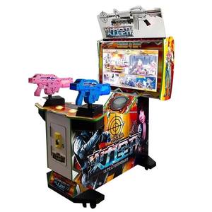 Máquina Arcade de Disparos para Dos Jugadores que Funciona con Monedas, Gabinete de Juego de Batalla con <span class=keywords><strong>Pistolas</strong></span> HD para Centro de Entretenimiento, Centro Comercial, Entretenimiento Interior - Product Image 1