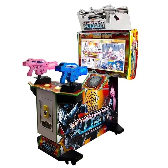 Coin Operated Two Player Shooting Arcade Machine HD Gun Battle Game Cabinet for Amusement Center Mall Indoor Entertainment coin operated arcade machines;