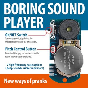 Module de buzzer de farce AnnoyingPCB, pile CR2032 3V avec interrupteur marche/arrêt pour blagues et tours de bureau - Product Image 5