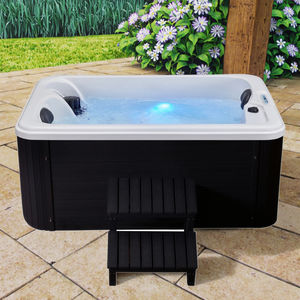 Moderna Bañera de Hidromasaje Acrílica Rectangular Independiente para 2 Personas, Spa Exterior con Masaje - Product Image 2
