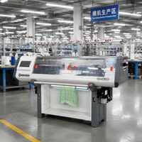 Machine à tricoter industrielle professionnelle à petite tête de 52/60/72/80 pouces pour une production de vêtements à haute efficacité