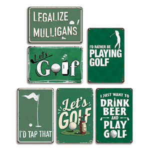 Letrero Metálico Vintage con Temática <span class=keywords><strong>de</strong></span> <span class=keywords><strong>Golf</strong></span> e Impresión <span class=keywords><strong>de</strong></span> Frases Divertidas - Product Image 5