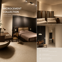 Revêtement liquide microciment RHEIN, peinture murale artistique, couleur personnalisée, imperméable, haute dureté pour la décoration intérieure