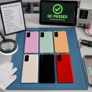 Cache arrière en verre pour Samsung Galaxy S20 FE, couvercle de batterie, boîtier, plusieurs couleurs, ajustement précis, pièces de rechange pour téléphone en gros - Product Image 4