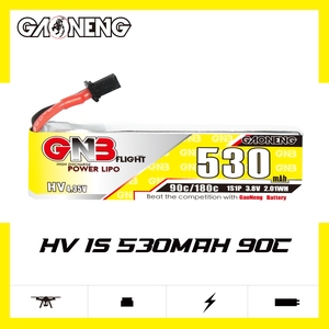 GNB GAONENG 1S 3.8V HV 530mAh 90C A30 แบตเตอรี่ลิโปแบบมีสายพาวเวอร์วูป MCPX EMAX Tinyhawk Brushless Kingkong Tiny7 Beta75S - Product Image 2
