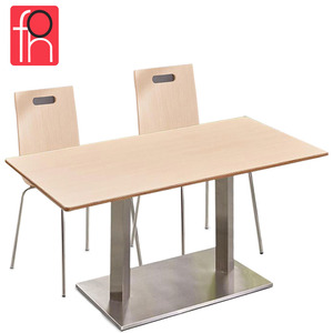 Fornecimento de fábrica conjunto cantina móveis restaurante mesa e cadeira conjunto com preço barato - Product Image 2