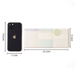 80-sheet Multi-functional Macaron Color Series Hardcover Planner <b>Sticky</b> <b>Note</b> Set (Thermal Binding) Checklist/Grid/Lined - Product Image 2