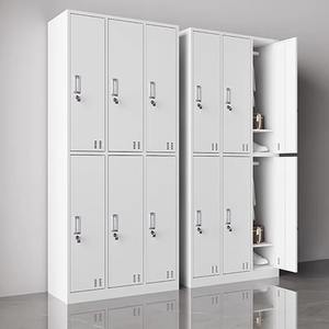 Armadietto Spogliatoio in Acciaio per Dipendenti con 6, 9 o 20 Scomparti, Armadietto Metallico per Cambio Abiti, Armadietti per Pacchi e Bagagli da Lavoro, Armadietto per Telefoni - Product Image 4