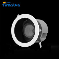 Projecteur LED encastrable en aluminium moulé sous pression, forme circulaire, réglable, produit de bonne qualité, livraison directe depuis l'usine, 7W