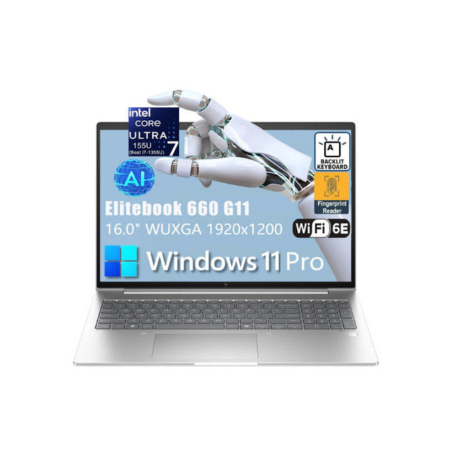 Brand New Elitebook 660G11 16inch Laptop Intel Core U5-125U/16G/1TB SSD/FHD 1920*1200/Win11 Pro Home Office AI PC Notebook