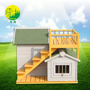 Lit de luxe imperméable pour animaux de compagnie en bois pour extérieur Maison pour chien Modèle solide Vente en gros - Product Image 3