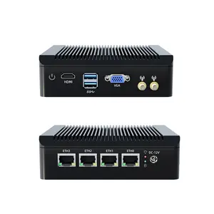 英特尔i225v 4网卡2.5G千兆以太网企业防火墙设备pfSense OPNsense网关Linux Ubuntu J4125迷你电脑