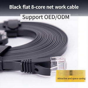 Nhà sản xuất denixi sản xuất CAT7 phẳng Mạng Cáp sstp pimf vá Dây cáp truyền dẫn cao cat <span class=keywords><strong>7</strong></span> cáp với BC Conductor - Product Image 3