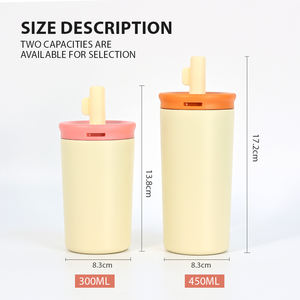 <span class=keywords><strong>Mug</strong></span> <span class=keywords><strong>isotherme</strong></span> en acier inoxydable pour enfants, <span class=keywords><strong>personnalisé</strong></span>, 300 ml et 450 ml, anti-fuite, pour boissons froides et chaudes, cadeau d'entreprise - Product Image 5