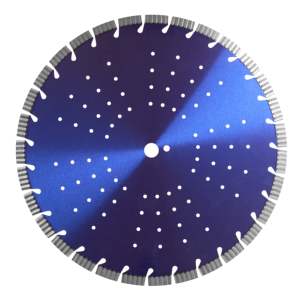 Disque diamanté personnalisé de 300-500 mm avec segments turbo pour la découpe humide du béton, du ciment et des bordures - Product Image 2