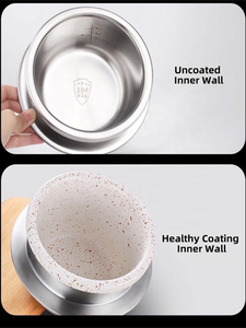 <span class=keywords><strong>Olla</strong></span> <span class=keywords><strong>a</strong></span> Presión Portátil de Acero Inoxidable 304 de 3 Capas, Interior Antiadherente, Tamaño Mini para Acampar y Hacer Senderismo al Aire Libre - Product Image 4