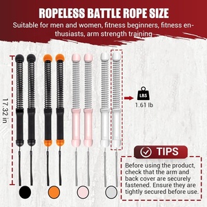 Wellshow Sport Portable Arm Exerciseur Cordes de combat lestées sans <span class=keywords><strong>corde</strong></span> <span class=keywords><strong>Corde</strong></span> d'entraînement robuste pour la salle de sport à domicile - Product Image 2