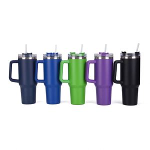 Gobelet de voyage H1.0 pour voiture, 40 oz, à double paroi isolée, avec couvercle, paille et base antidérapante, personnalisable avec logo ODM - Product Image 4