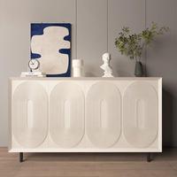 Buffet de Luxe Laqué Brillant Collection Designer, Meuble d'Entrée Coloré Moderne, Meuble de Rangement pour Salons et Villas