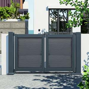 Porte coulissante automatique moderne, porte de jardin, porte pliante en aluminium pour villa/maison - Product Image 4