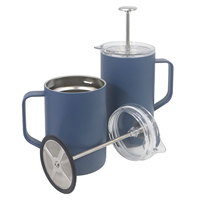 1000ML Vacuüm Geïsoleerde RVS French Press Koffiezetapparaat met Tuitfilter INFUSER Kan voor Koffie & Dranken
