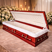 Ataúdes Funerarios de Madera de Alta Calidad, Duraderos y Ecológicos, Estilo Europeo, Hechos a Mano, de Qianrui Wholesale